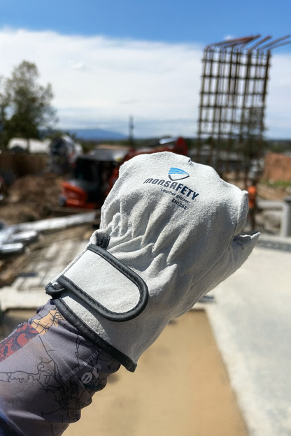 MONSAFETY Premium Leather Work Gloves